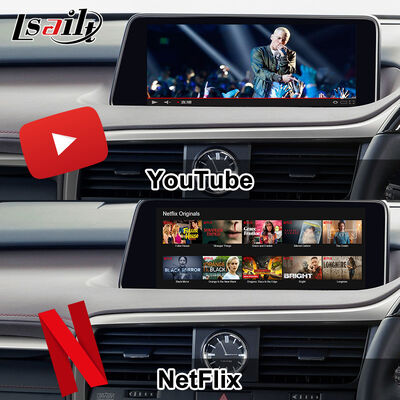 Modulo di aggiornamento Android OEM per Lexus RX450h, RX350 RX270 2016-2021 Integrazione Wireless CarPlay, Android Auto, YouTube, Netflix
