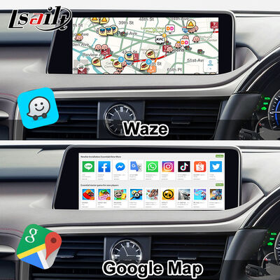 Modulo di aggiornamento Android OEM per Lexus RX450h, RX350 RX270 2016-2021 Integrazione Wireless CarPlay, Android Auto, YouTube, Netflix