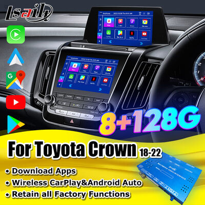 Modulo di aggiornamento multimediale Android 13 per Crown S220 2018-2022 Integrazione OEM CarPlay Wireless, Android Auto, YouTube, NetFlix, Google Play