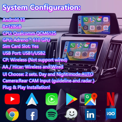 Interfaccia video multimediale Android Lsailt per Toyota Crown S220 2018-2022 con Carplay