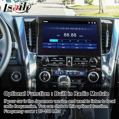 Interfaccia video Android Carplay Lsailt per Toyota Alphard Vellfire JBL versione alta 2019-2023