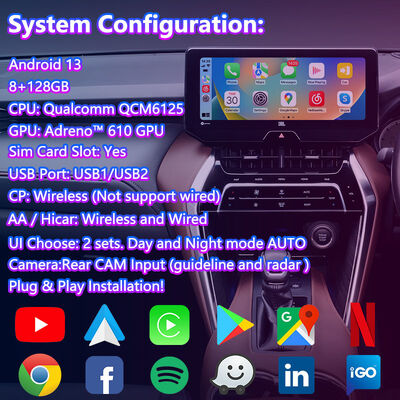 Lsailt Android Carplay Navigation Video Interface per il modulo radio di supporto Toyota Harrier Venza 2020