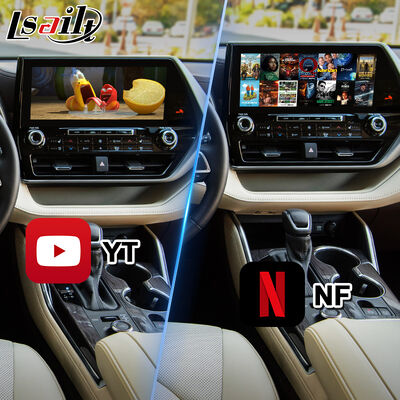 Interfaccia multimediale video per navigatore Android Lsailt per Toyota Highlander dal 2020 ad oggi