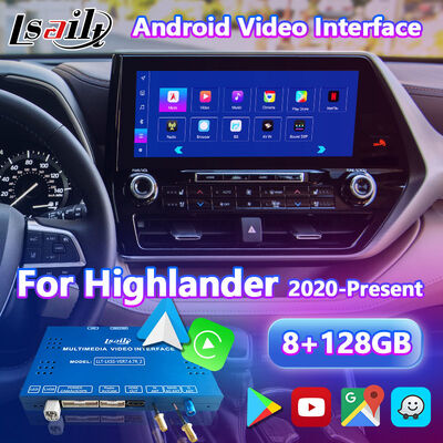 Interfaccia multimediale video per navigatore Android Lsailt per Toyota Highlander dal 2020 ad oggi