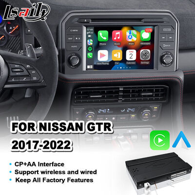 Lsailt Nissan GT-R R35 2017-2022 Interfaccia CarPlay OEM Modulo di integrazione di fabbrica Screen Wireless Android Auto Upgrade