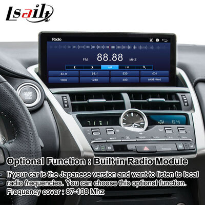Lsailt Schermo di interfaccia video multimediale Android Carplay da 10,25 pollici per Lexus NX 300h NX200 NX300 NX300h 2017-2021