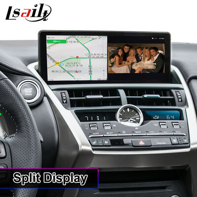 Lsailt Schermo di interfaccia video multimediale Android Carplay da 10,25 pollici per Lexus NX 300h NX200 NX300 NX300h 2017-2021