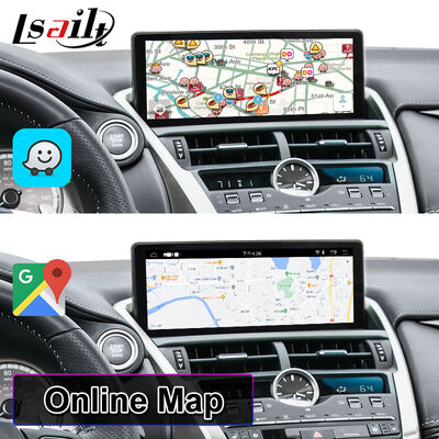 Lsailt Schermo di interfaccia video multimediale Android Carplay da 10,25 pollici per Lexus NX 300h NX200 NX300 NX300h 2017-2021