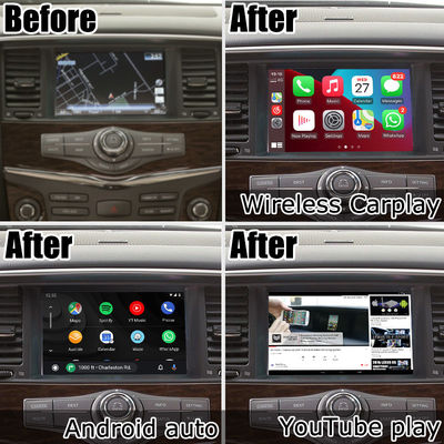 Nissan Patrol Y62 Armada Qualcomm base Navigatore auto Box carplay Dispositivo di navigazione GPS