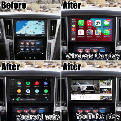 Interfaccia GPS carplay, 8+128GB Android 13 interfaccia box di navigazione per Infiniti Q50 / Q60