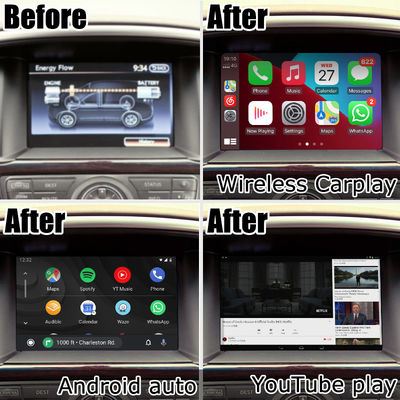Nissan Pathfinder Andorid 11 Carplay Android sistema di navigazione automatica Navigare online Riproduzione video