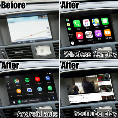 Android 13 8+128 Interfaccia video Carplay Per Infiniti Q70 / M35 M37 Fuga Supporto Youtube