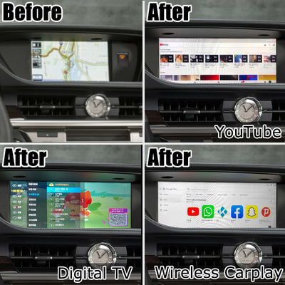 ES300h ES250 ES350 Lexus Android Screen upgrade Carplay Android Auto Dash Cam 10,25&quot; Lsailt