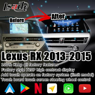 10.25 pollici Lexus Android Screen con Carplay Android Auto Lsailt Per RX350 RX450h