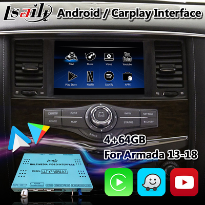 Lsailt Android Multimedia Interface per Nissan Patrol Y62 con Carplay wireless