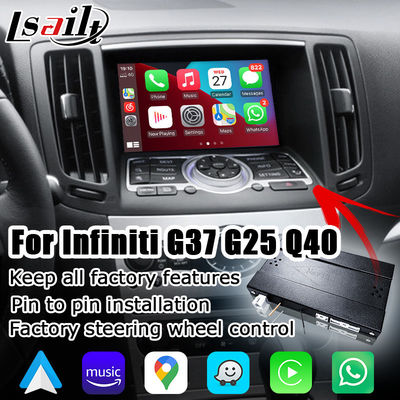 Carplay wireless android auto per Infiniti G37 G25 Q40 Q60 370GT skyline 08IT