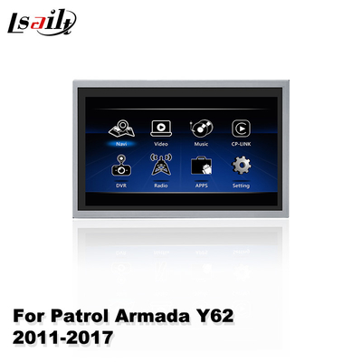 Schermo multimediale per auto Lsailt per Nissan Patrol Y62 2011-2017 con Android Auto Carplay wireless