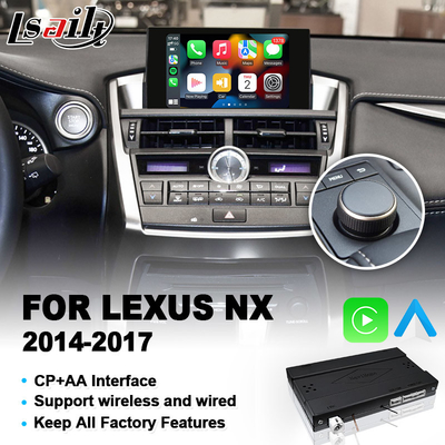 Interfaccia Android Auto Carplay per Lexus NX300h NX200t NX 300h 200t F Sport Knob Control 2014-2017