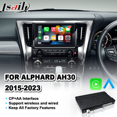Lsailt Wireless Android Auto Video Carplay Interface per Toyota Alphard AH30 2015-2023